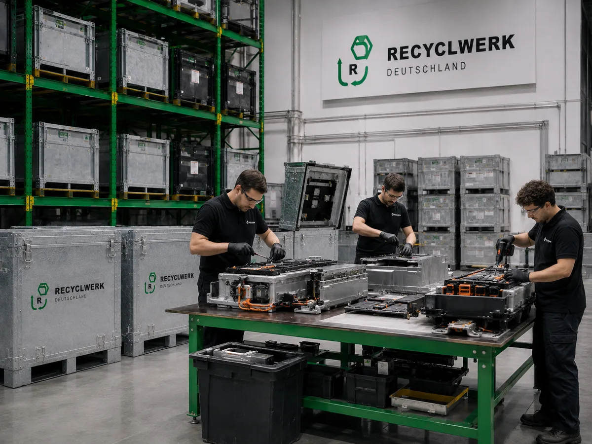 Batteriedemontage EV – Recyclewerk Partnernetzwerk
