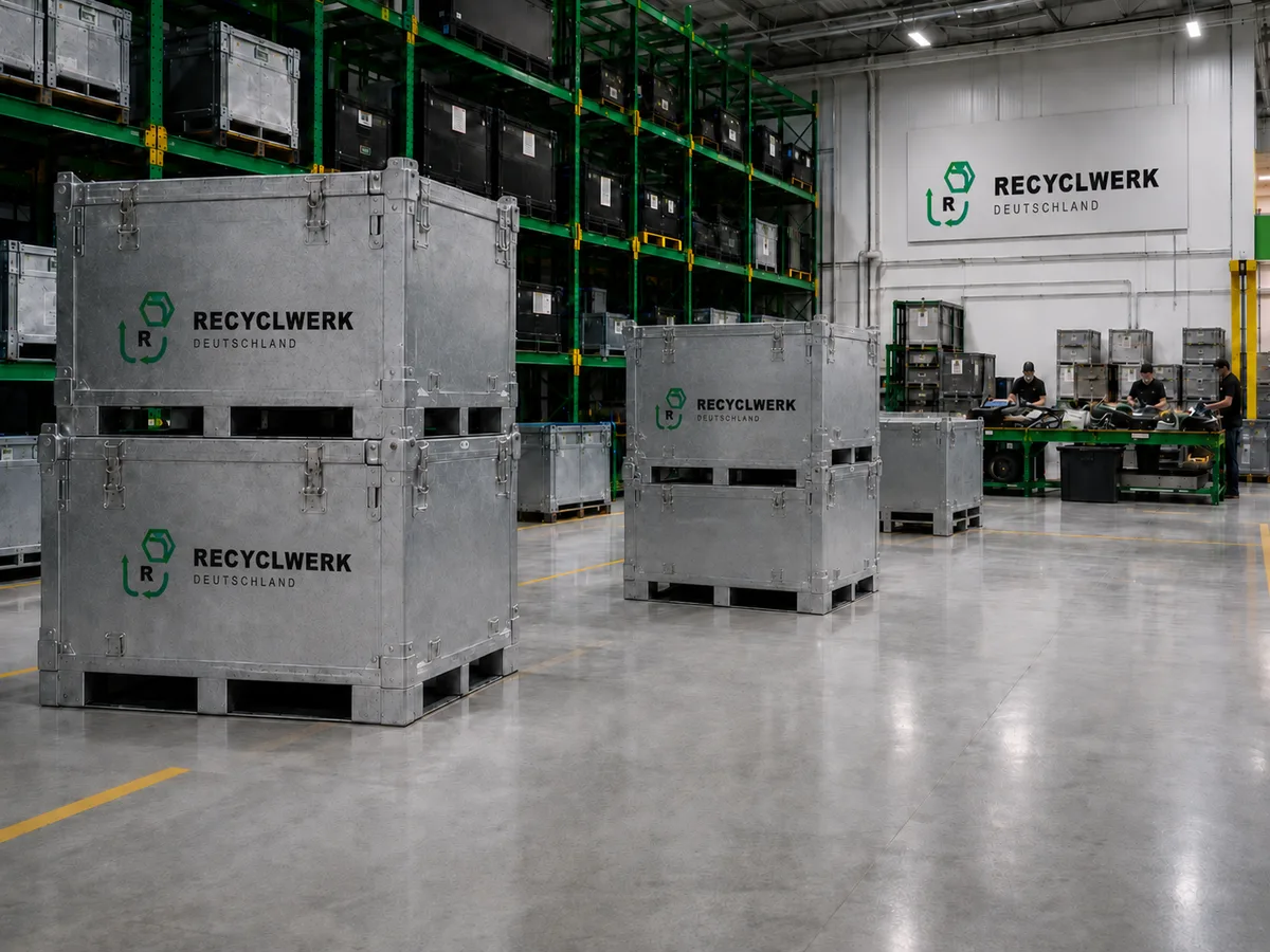 Lagerstruktur Recyclewerk