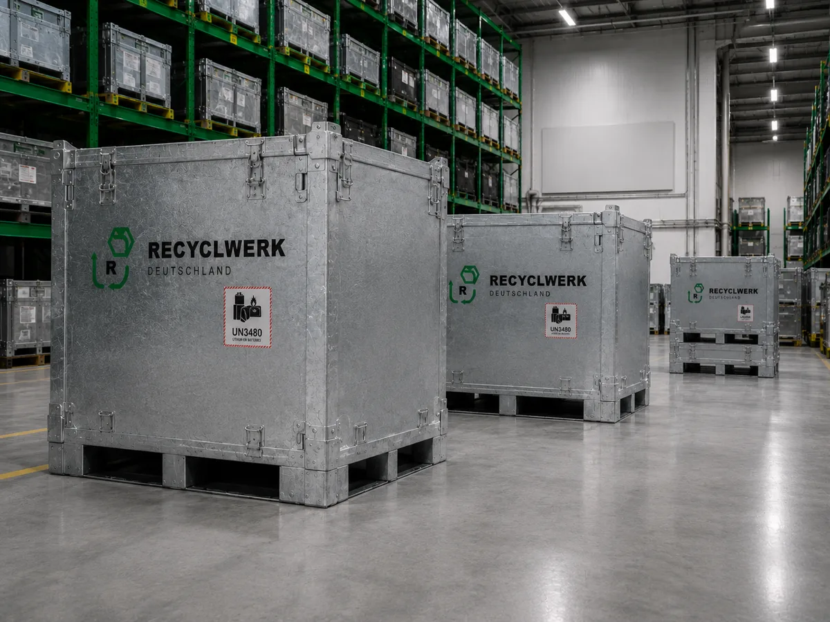 Recyclewerk – UN3480 Lithium-Batterie Lagerbehälter