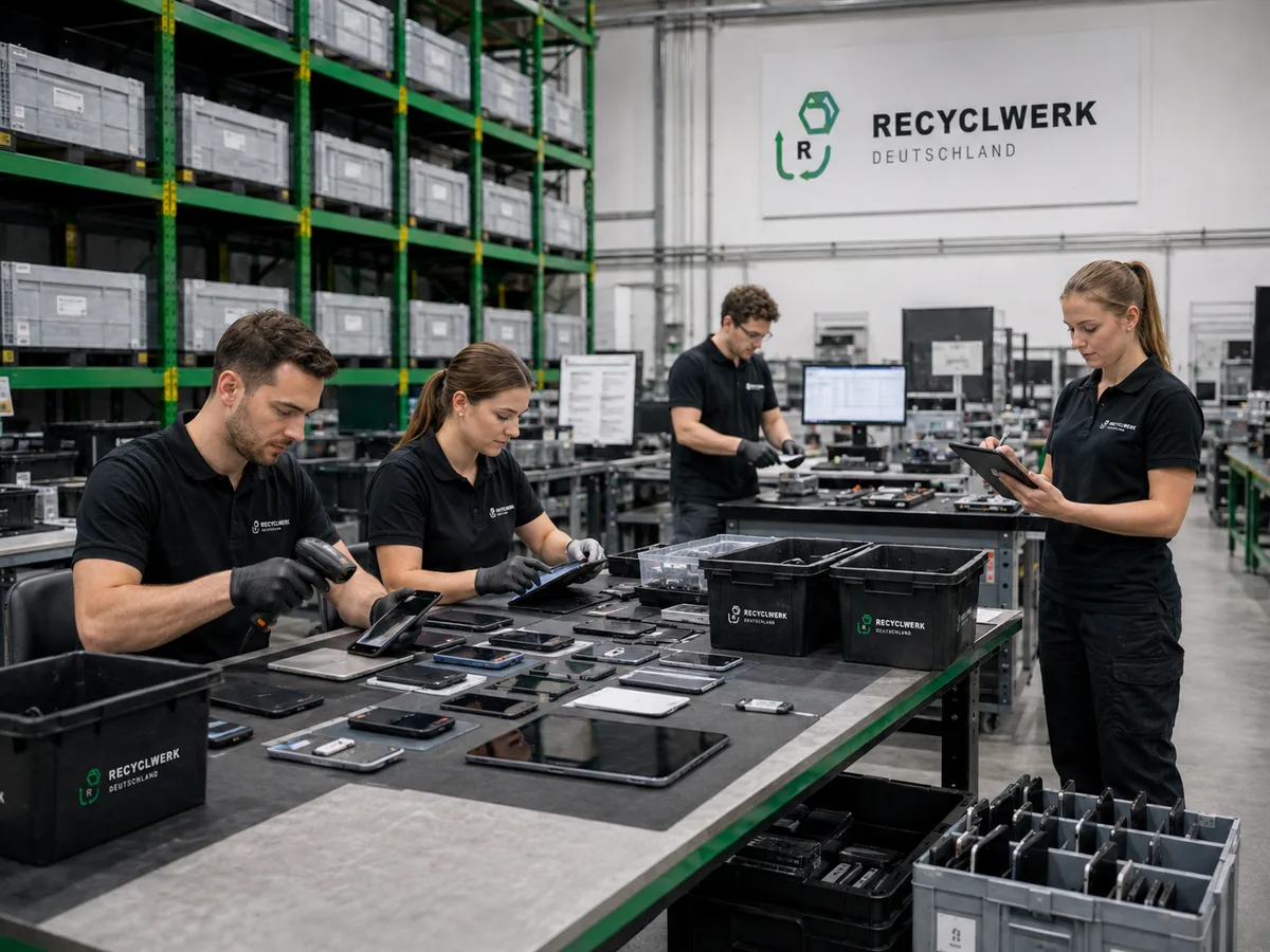 Sortierung von Mobilgeräten für Wiederverwendung